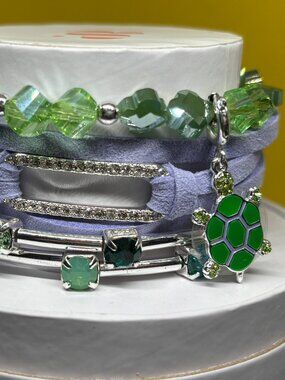 Bomb Party "Shell Shocked" Luxury 3 Bracelet Stacks Set RBP6020